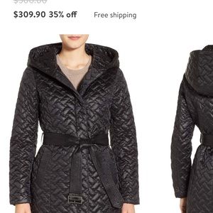 Cole Haan thermore quilted trench coat